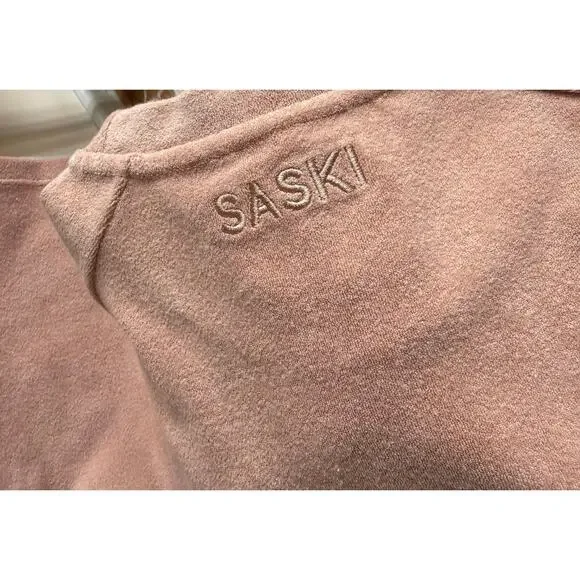 Saski Pink Blush Sweetheart Cut Out Terry Cloth Mini Dress Size XS NWOT - Picture 7 of 12